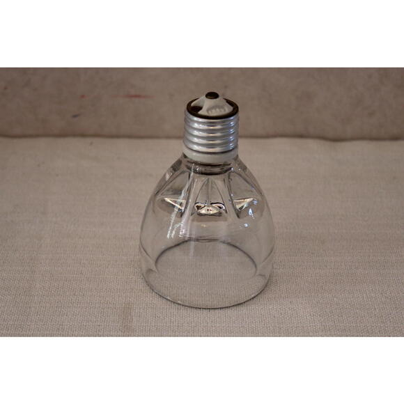 Other - Vintage Clear Glass Light Bulb Base Adapter – Electric Oil Lamp Style Burner